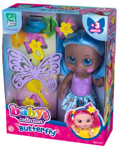 514 - Baby's Collection Butterfly - Cabelo Azul, Embalagem 02